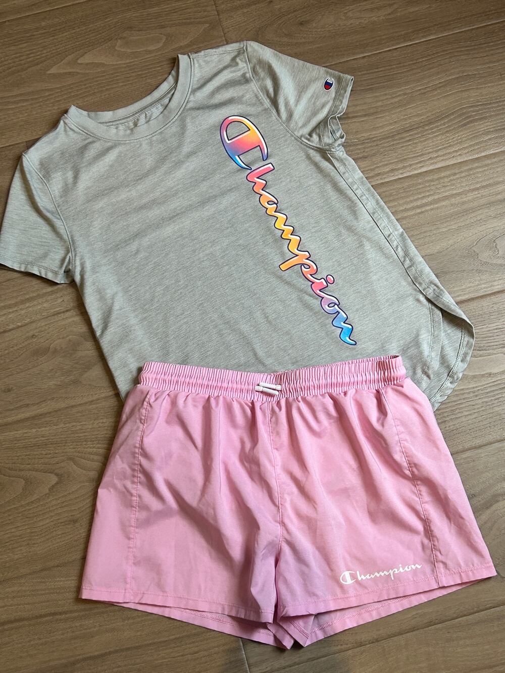 Champion Girls Size 14/16 2 Piece Outfit, Shorts/T-Shirt